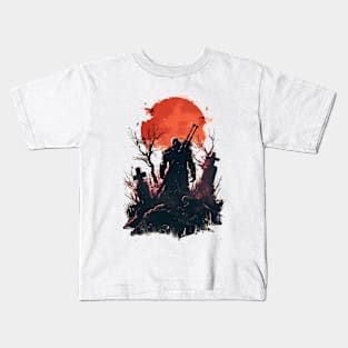 A Monster Hunter Amidst the Fallen - Witcher Kids T-Shirt